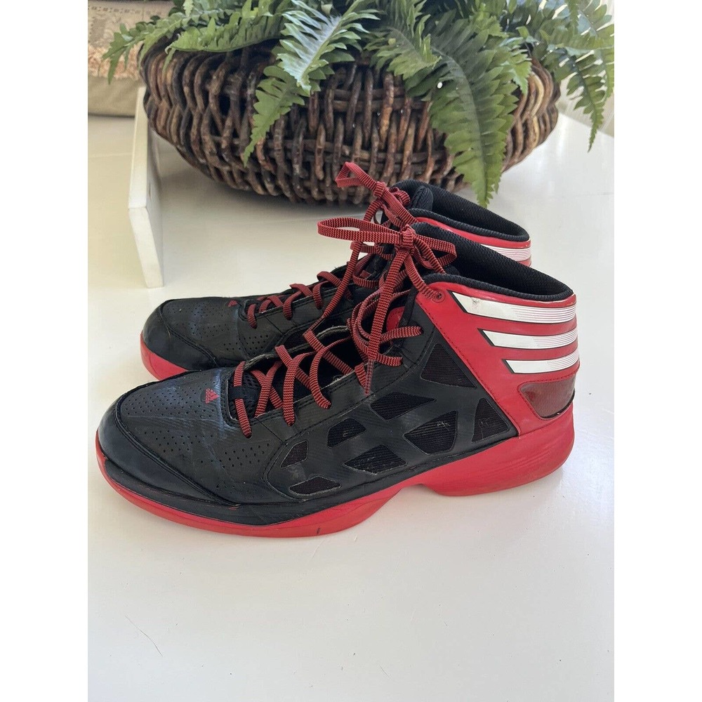 Adidas Men’s 12 Crazy Shadow Basketball Shoes Red Black White G48815 2012 EUC - Picture 4 of 12